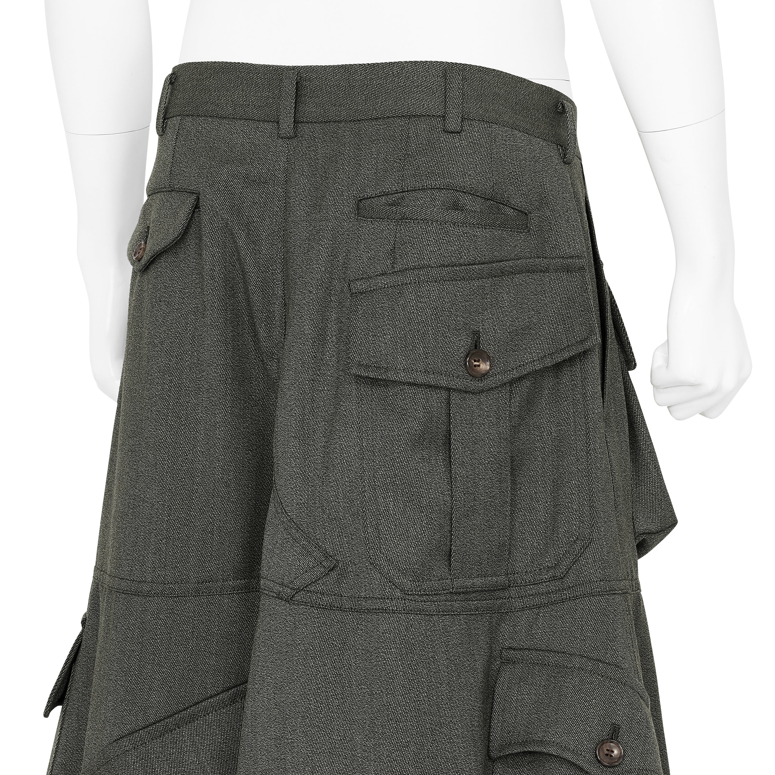 SKIRT WITH POCKET GREY - COMME des GARÇONS HOMME PLUS(コム