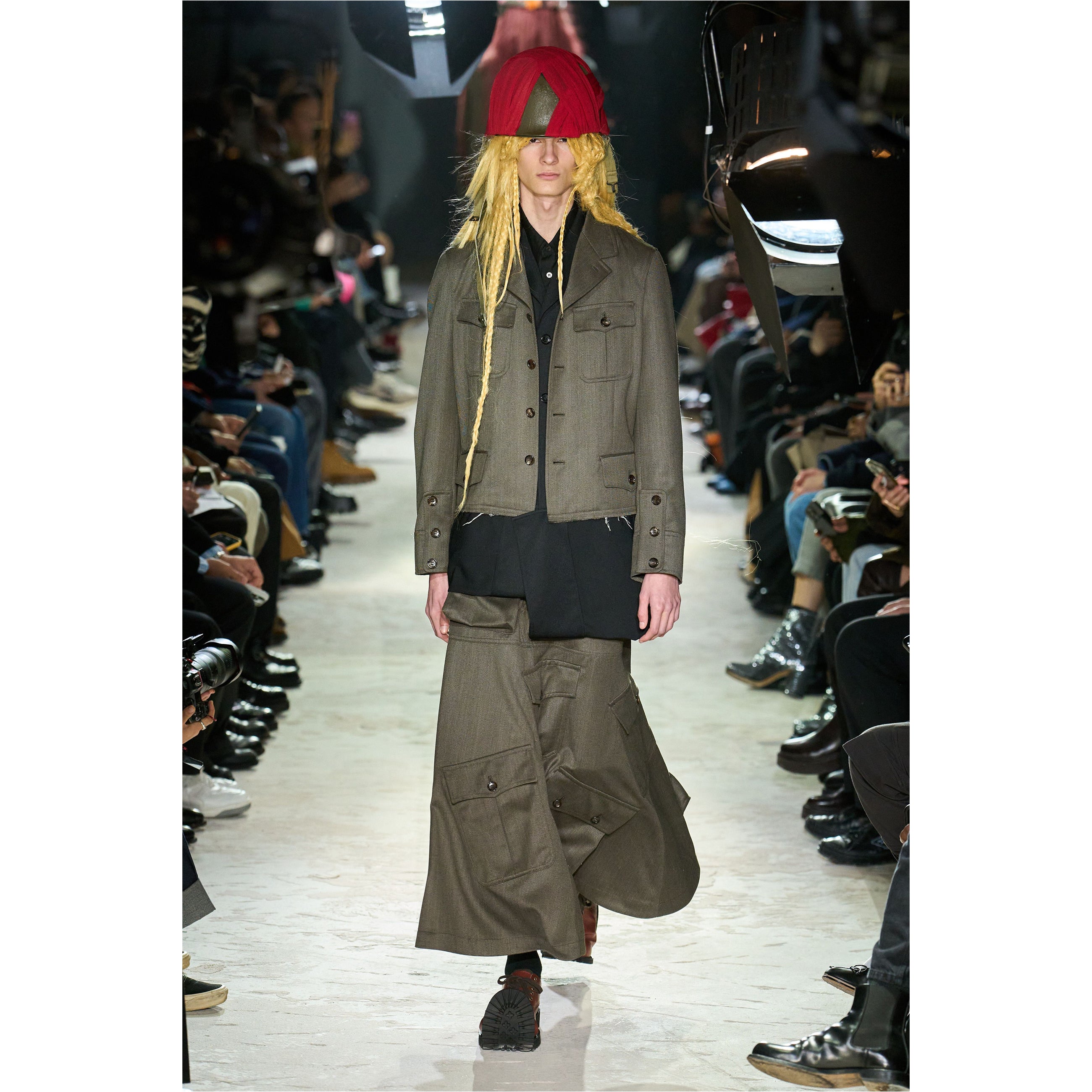 SKIRT WITH POCKET GREY - COMME des GARÇONS HOMME PLUS(コム