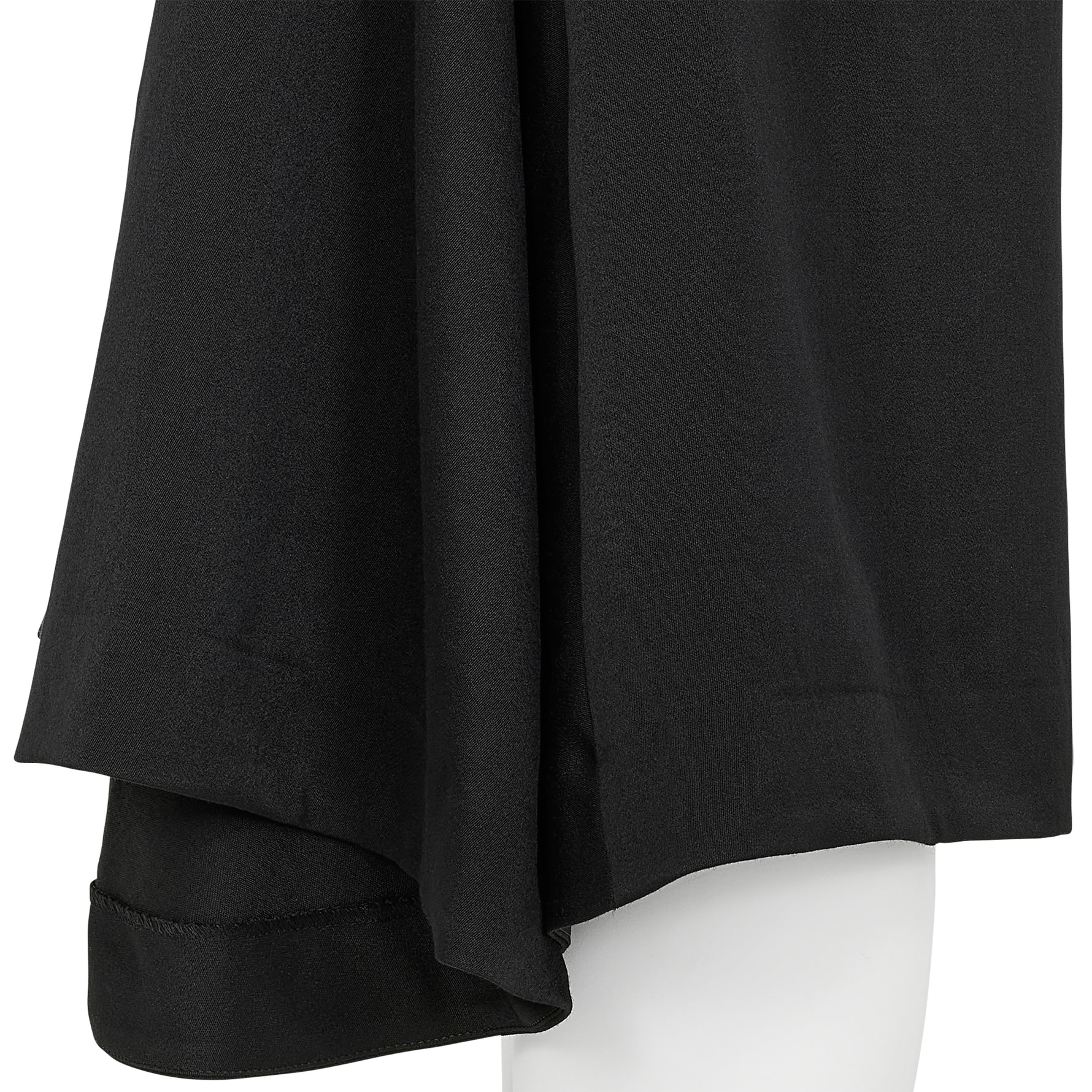 WOOL SATIN SHORTS BLACK