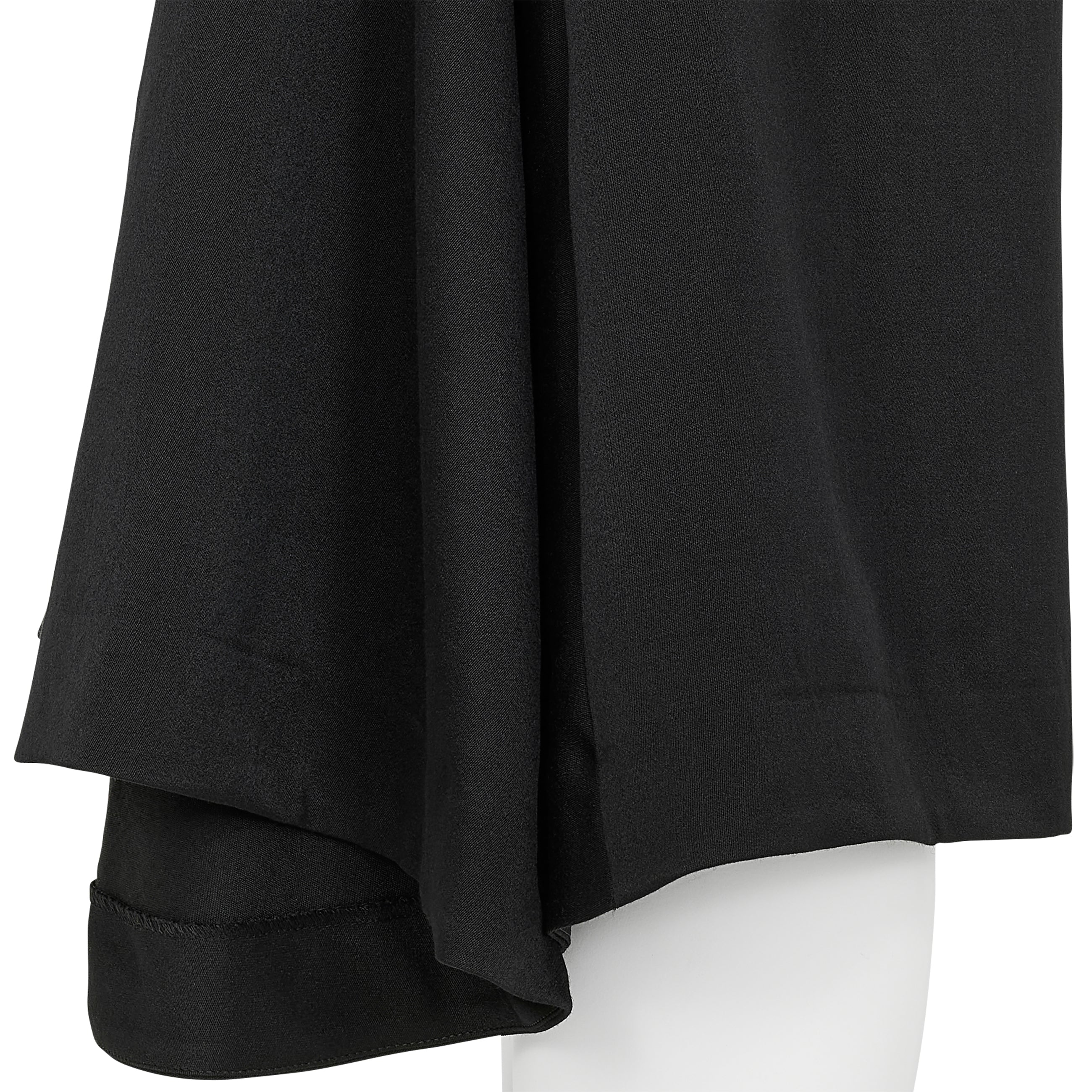 WOOL SATIN SHORTS BLACK