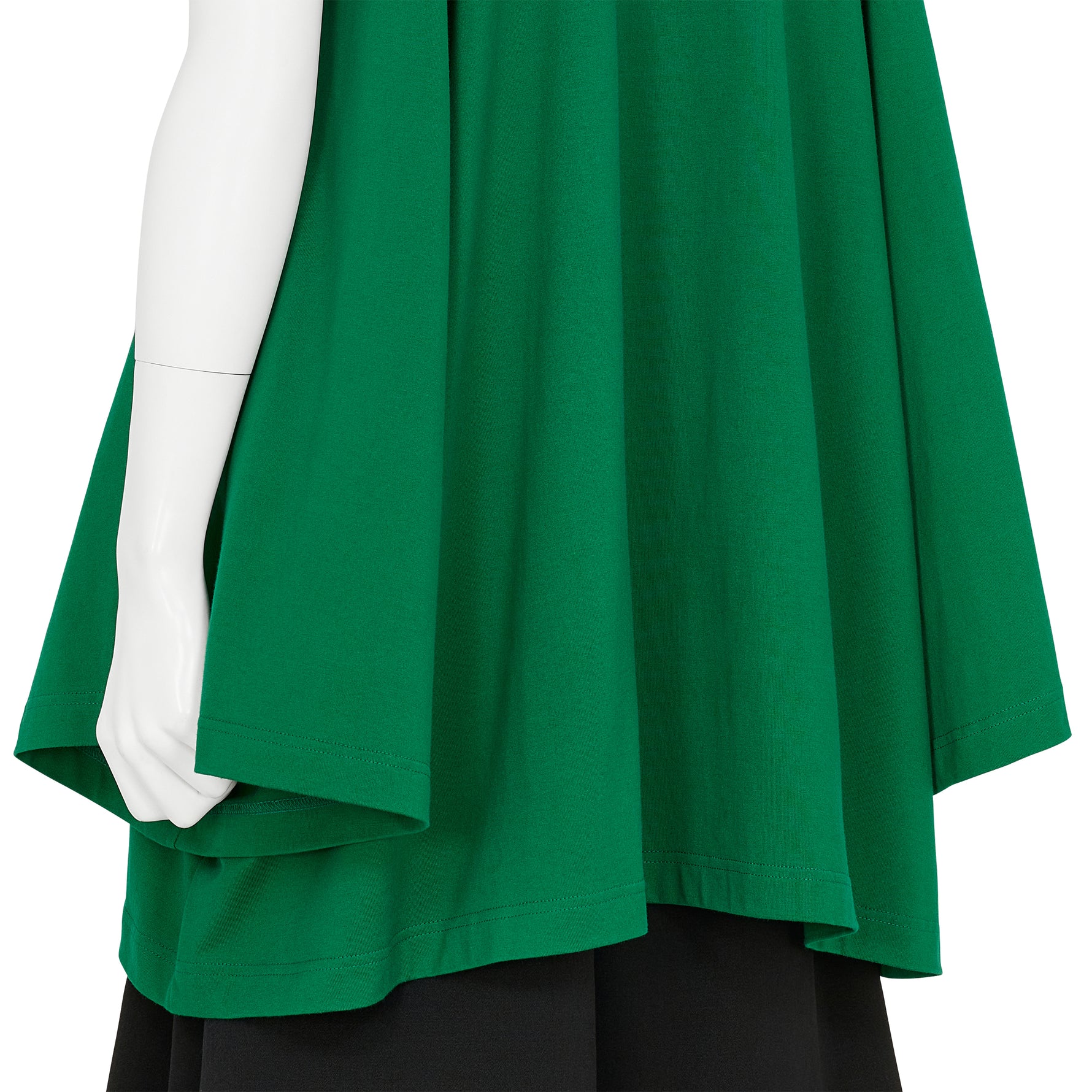 COTTON S/S LONG TEE SHIRT GREEN