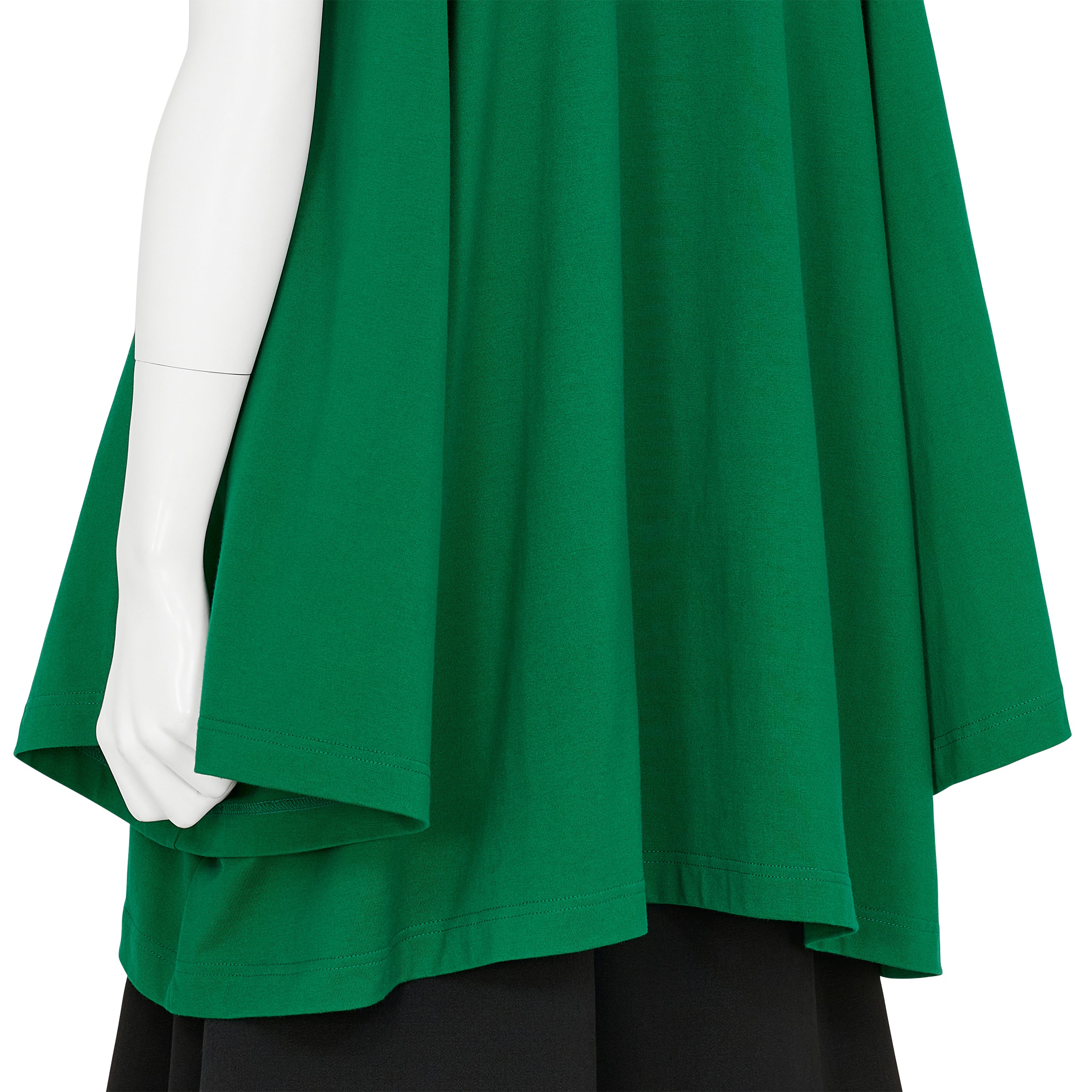 COTTON S/S LONG TEE SHIRT GREEN