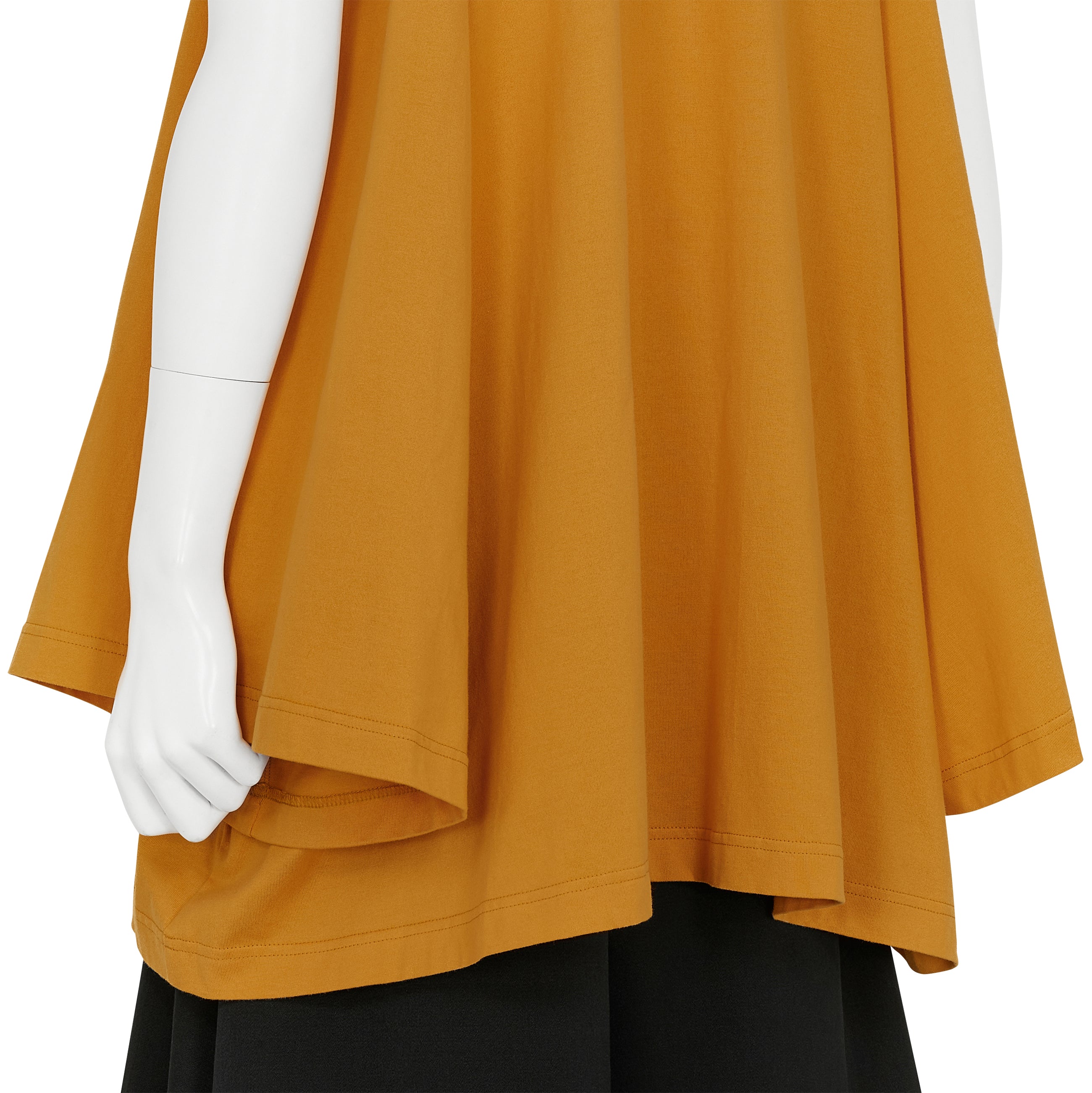 COTTON S/S LONG TEE SHIRT ORANGE