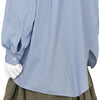 STRIPE TWIST SHIRT WITH POCKET BLUE