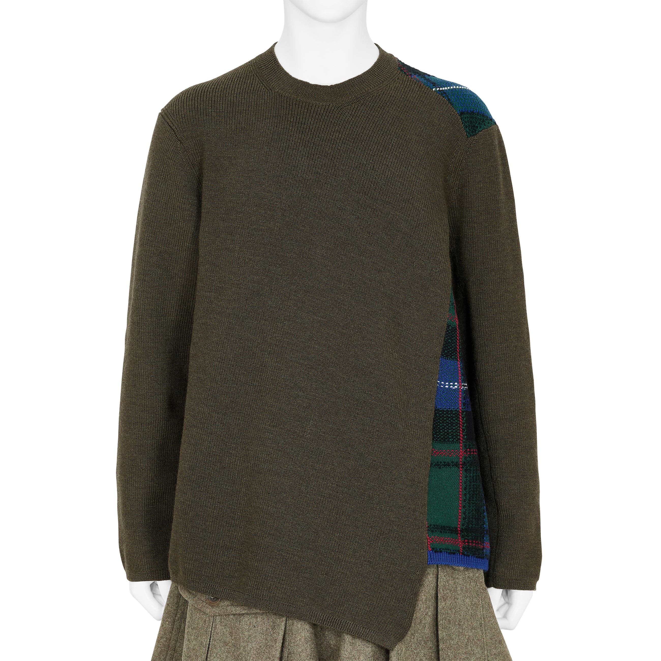 TWIST KNIT OLIVE BLUE