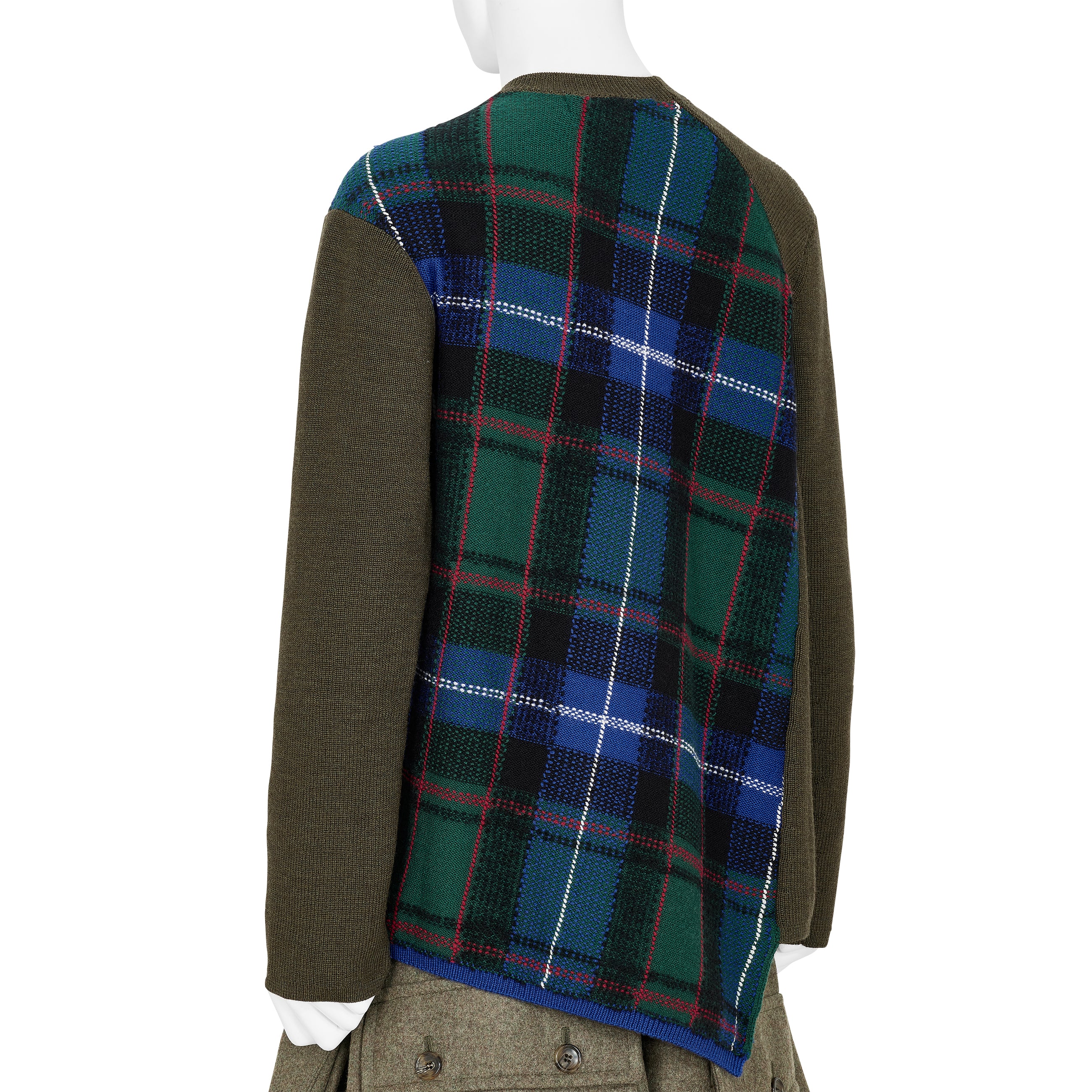 TWIST KNIT OLIVE BLUE