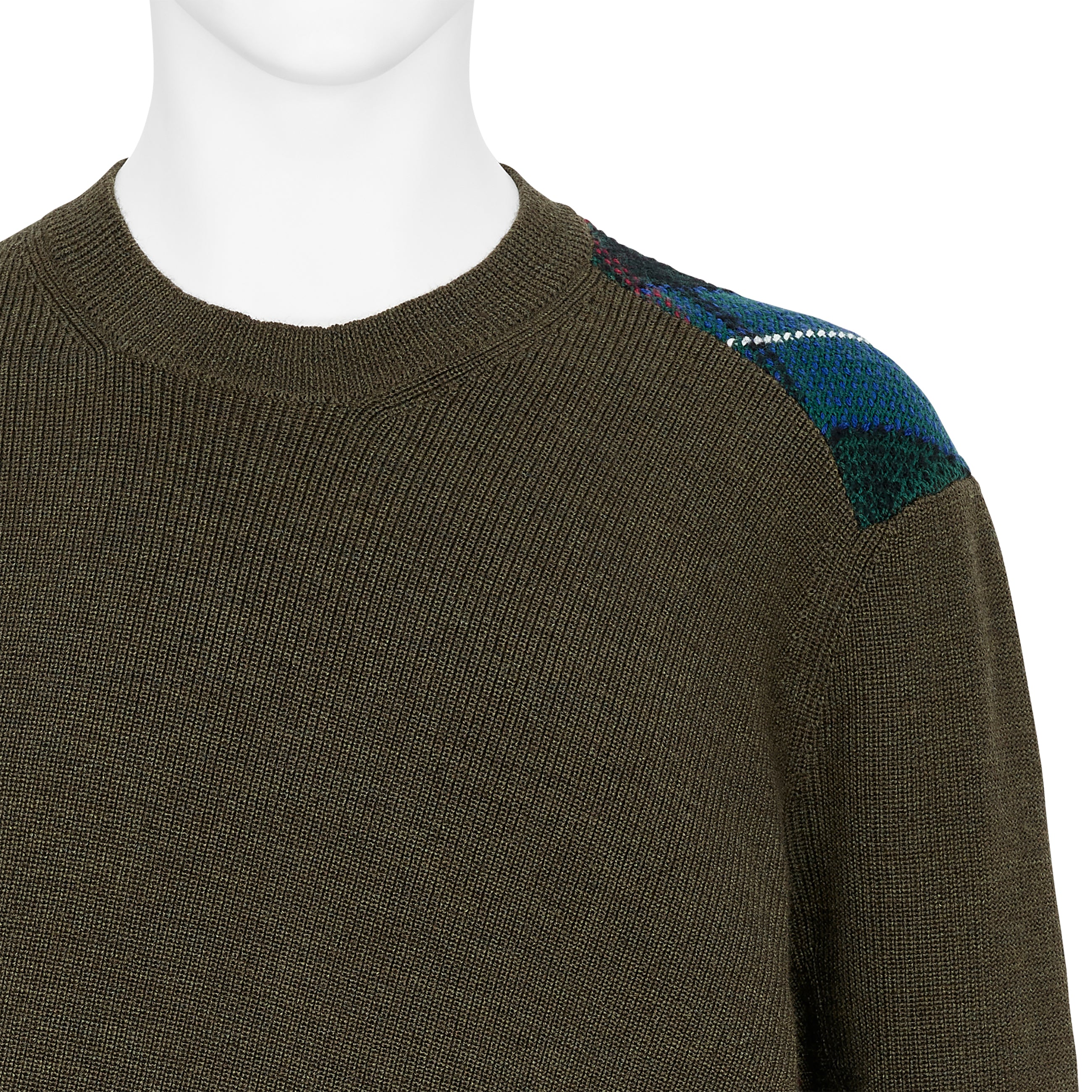 TWIST KNIT OLIVE BLUE