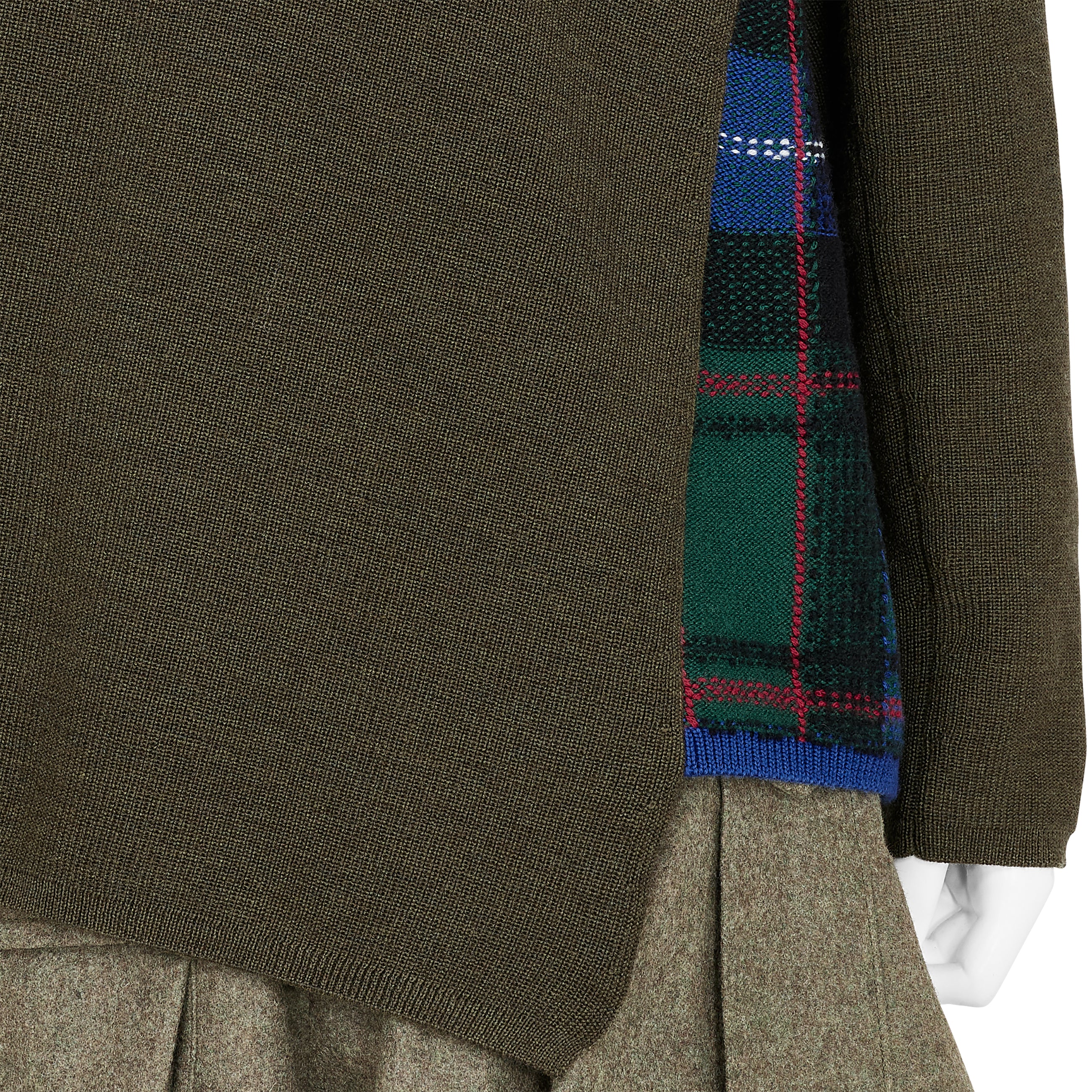 TWIST KNIT OLIVE BLUE