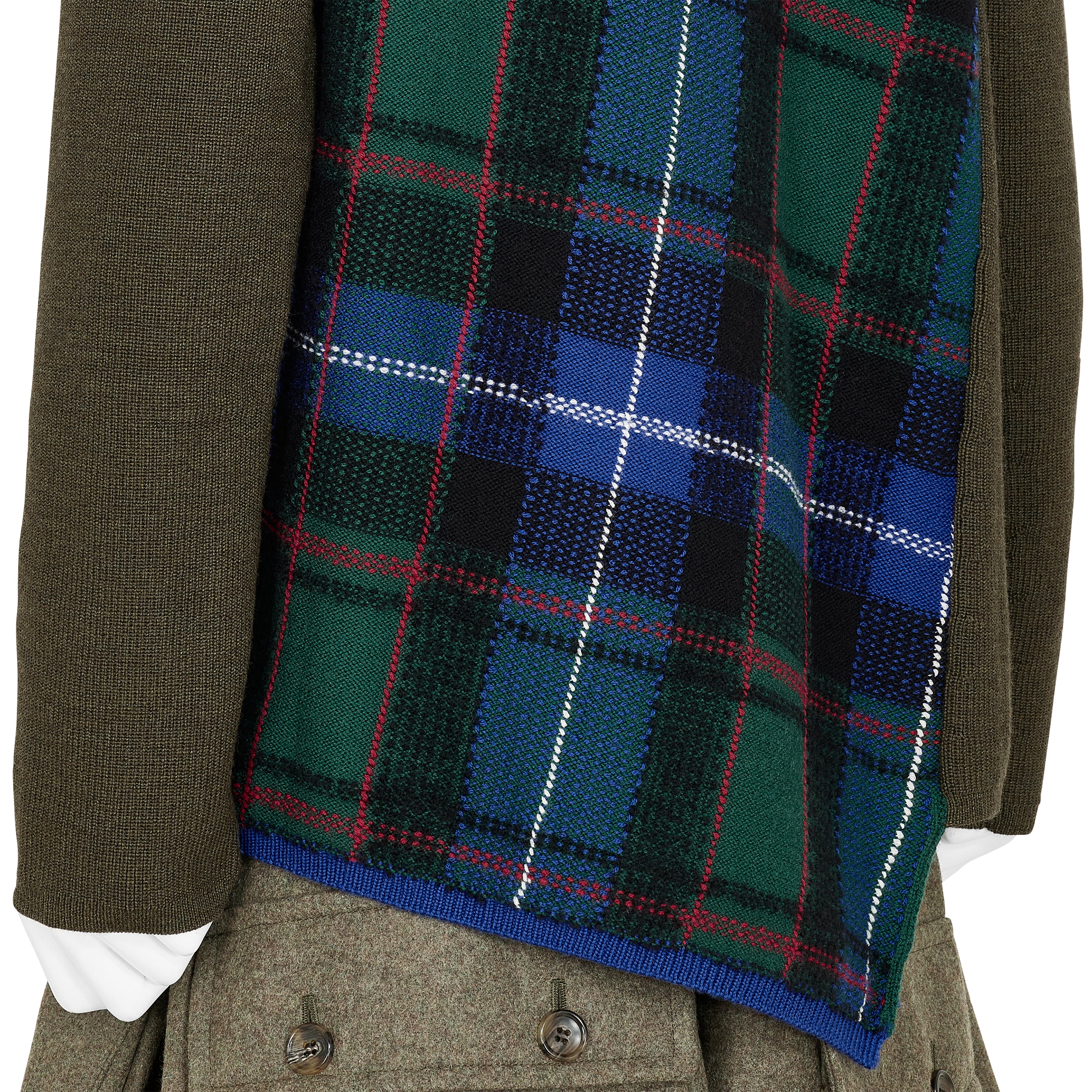 TWIST KNIT OLIVE BLUE
