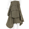 WIDE SHORTS WITH POCKET KHAKI GREEN