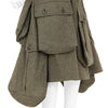 WIDE SHORTS WITH POCKET KHAKI GREEN