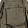 WIDE SHORTS WITH POCKET KHAKI GREEN