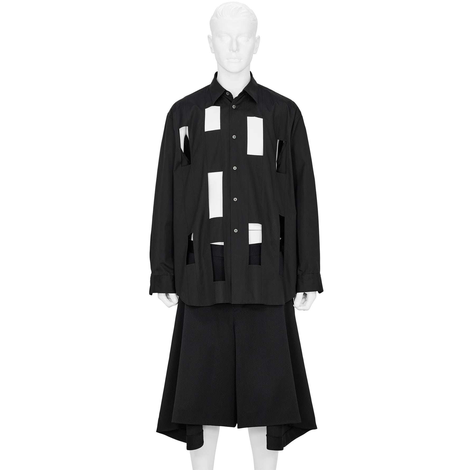 PANEL SHIRT BLACK