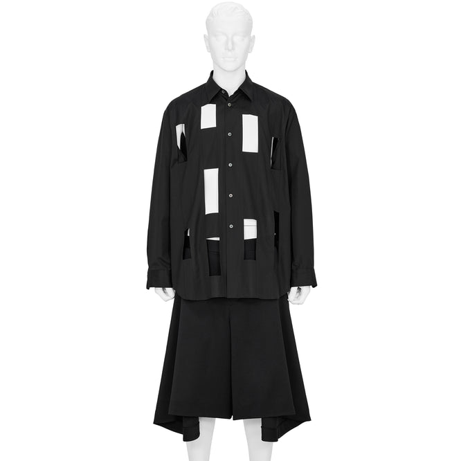 PANEL SHIRT BLACK