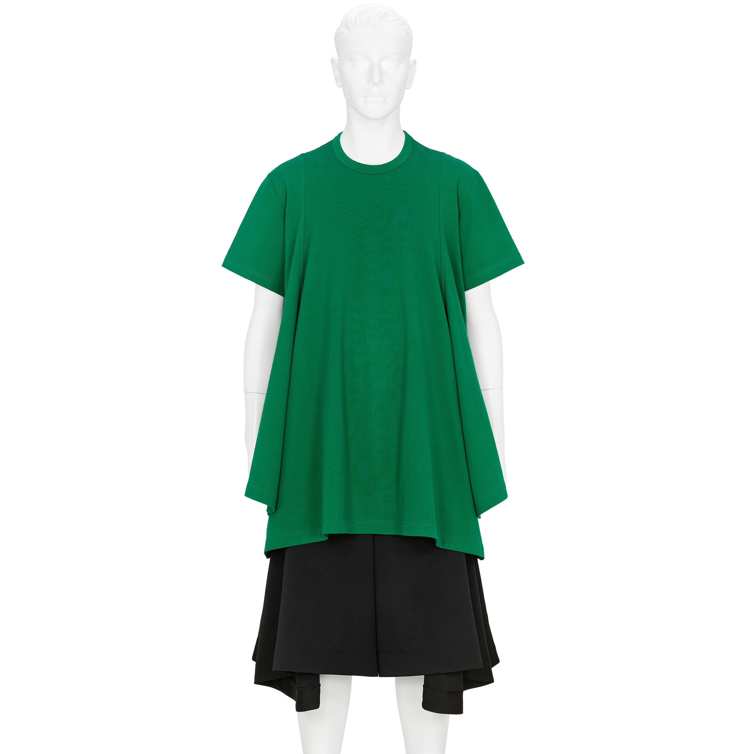 COTTON S/S LONG TEE SHIRT GREEN