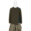 TWIST KNIT OLIVE BLUE