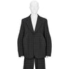 POLYESTER WINDOWPANE CHECK JACKET BLACK