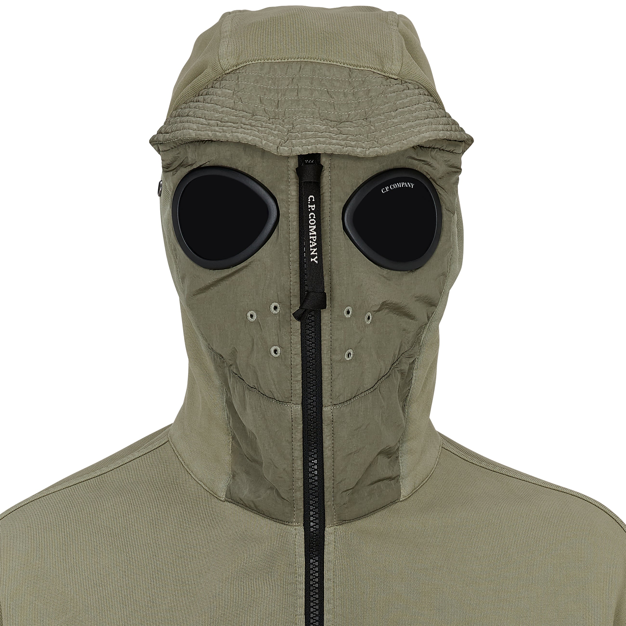 DIAGONAL RAISED FLEECE EXPLORER HOODY OLIVE