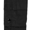 MICROREPS PEACHED CARGO PANTS BLACK