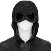 LEATHER GOGGLE JACKET BLACK