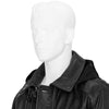 LEATHER GOGGLE JACKET BLACK