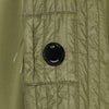 DIAGONAL RAISED FLEECE HALF ZIP SWEAT ELMWOOD GREEN