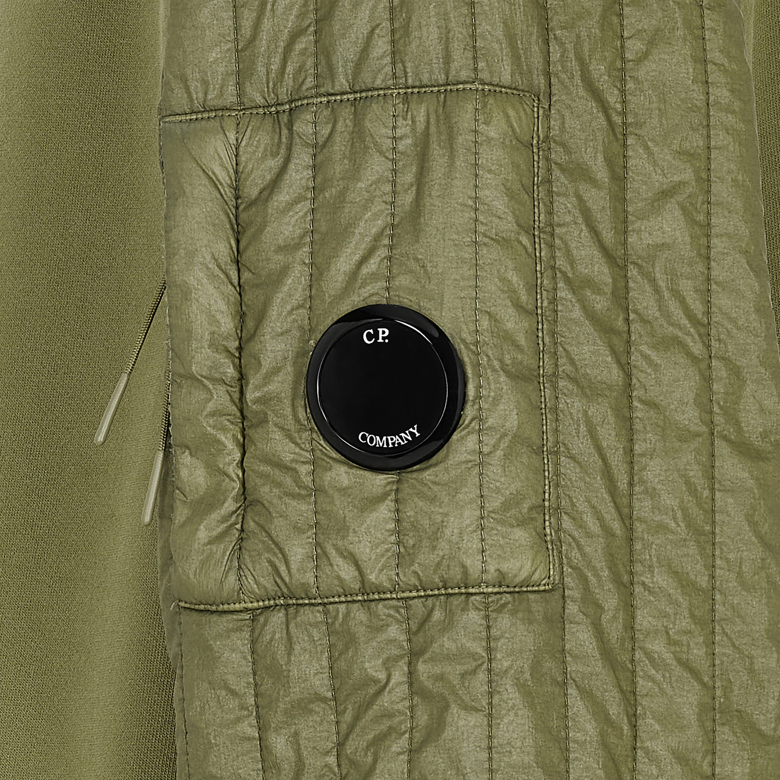 DIAGONAL RAISED FLEECE HALF ZIP SWEAT ELMWOOD GREEN