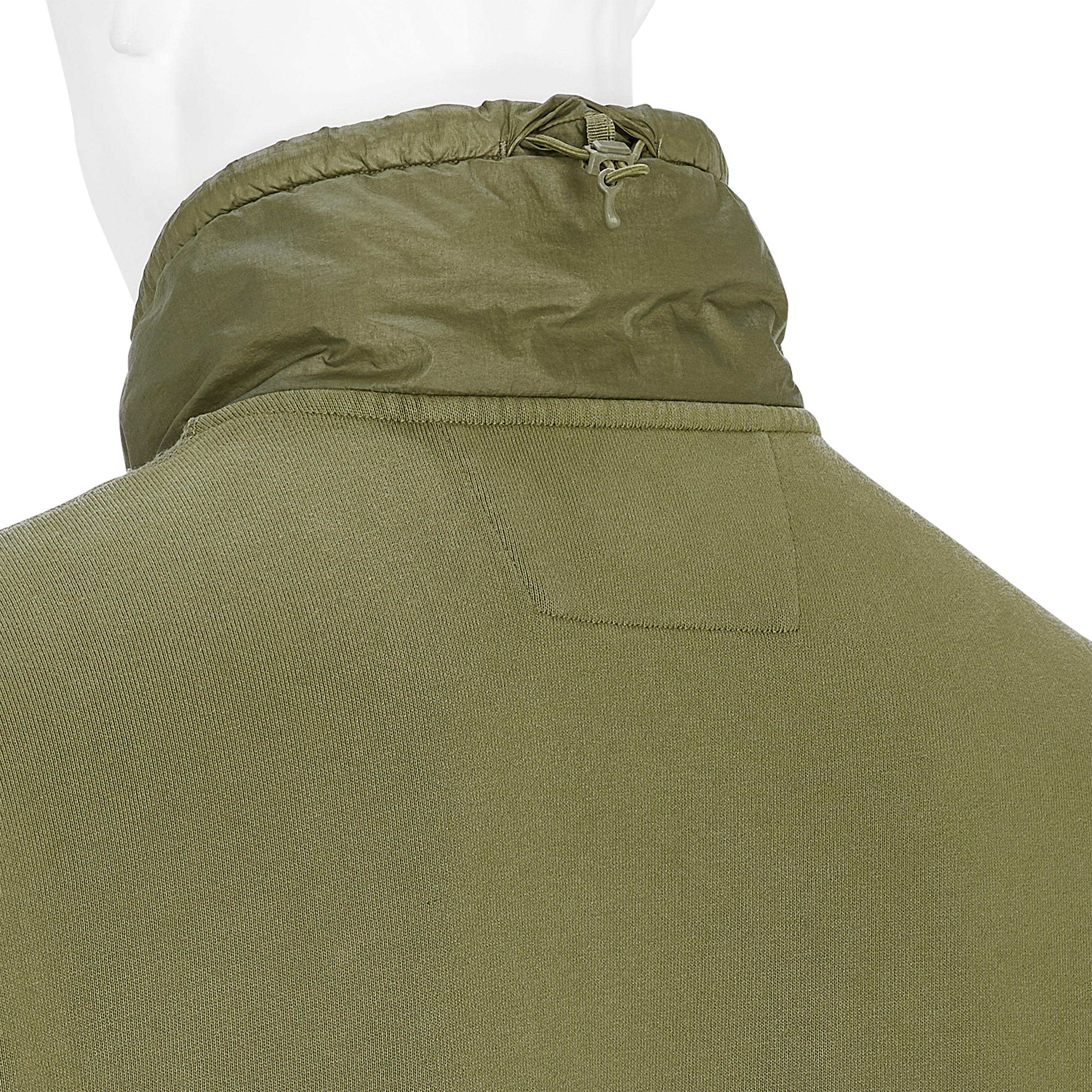 DIAGONAL RAISED FLEECE HALF ZIP SWEAT ELMWOOD GREEN
