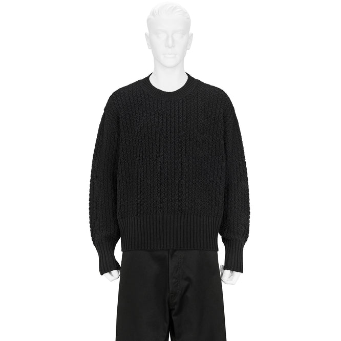 LOT.525 CREWNECK SWEATER BLACK