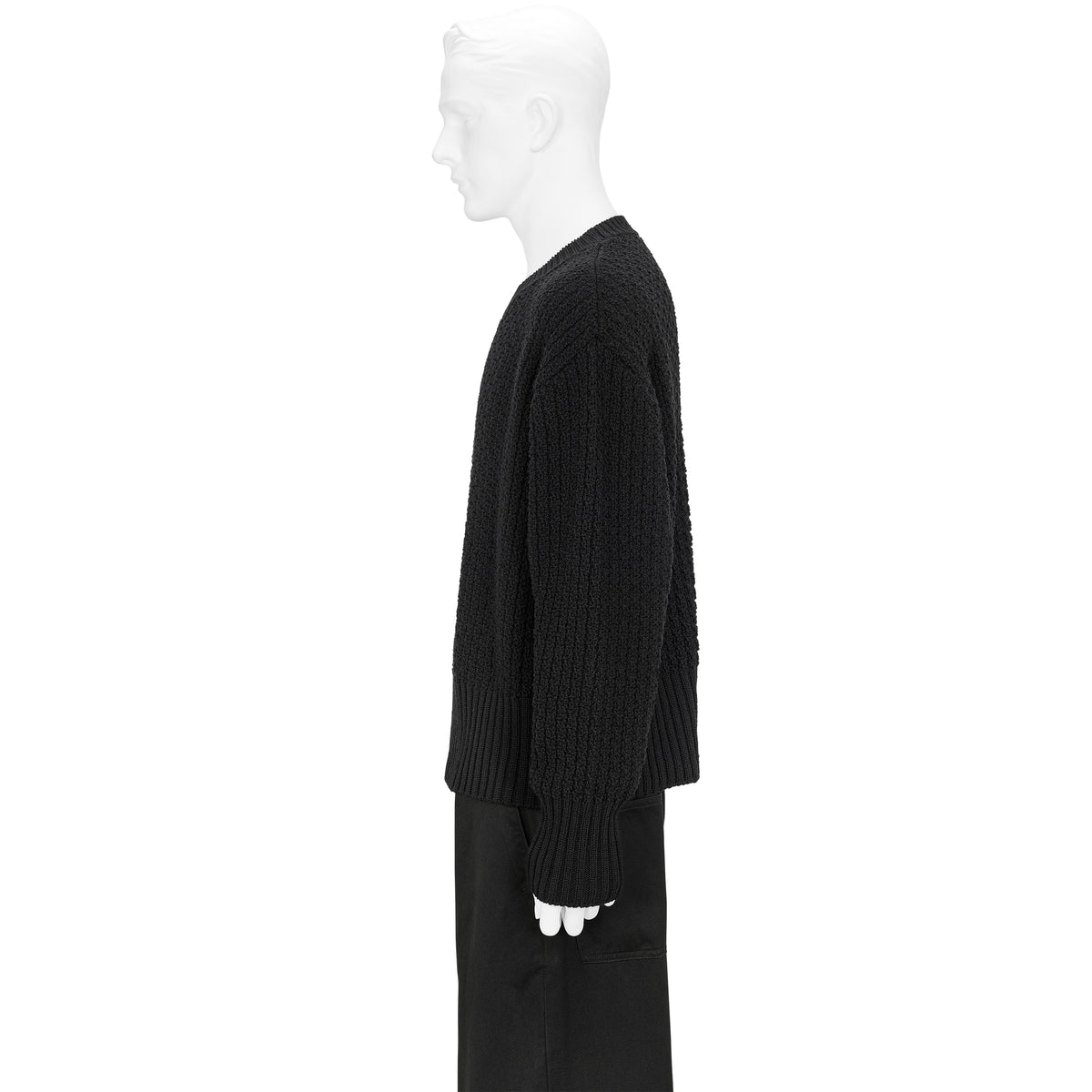 LOT.525 CREWNECK SWEATER BLACK