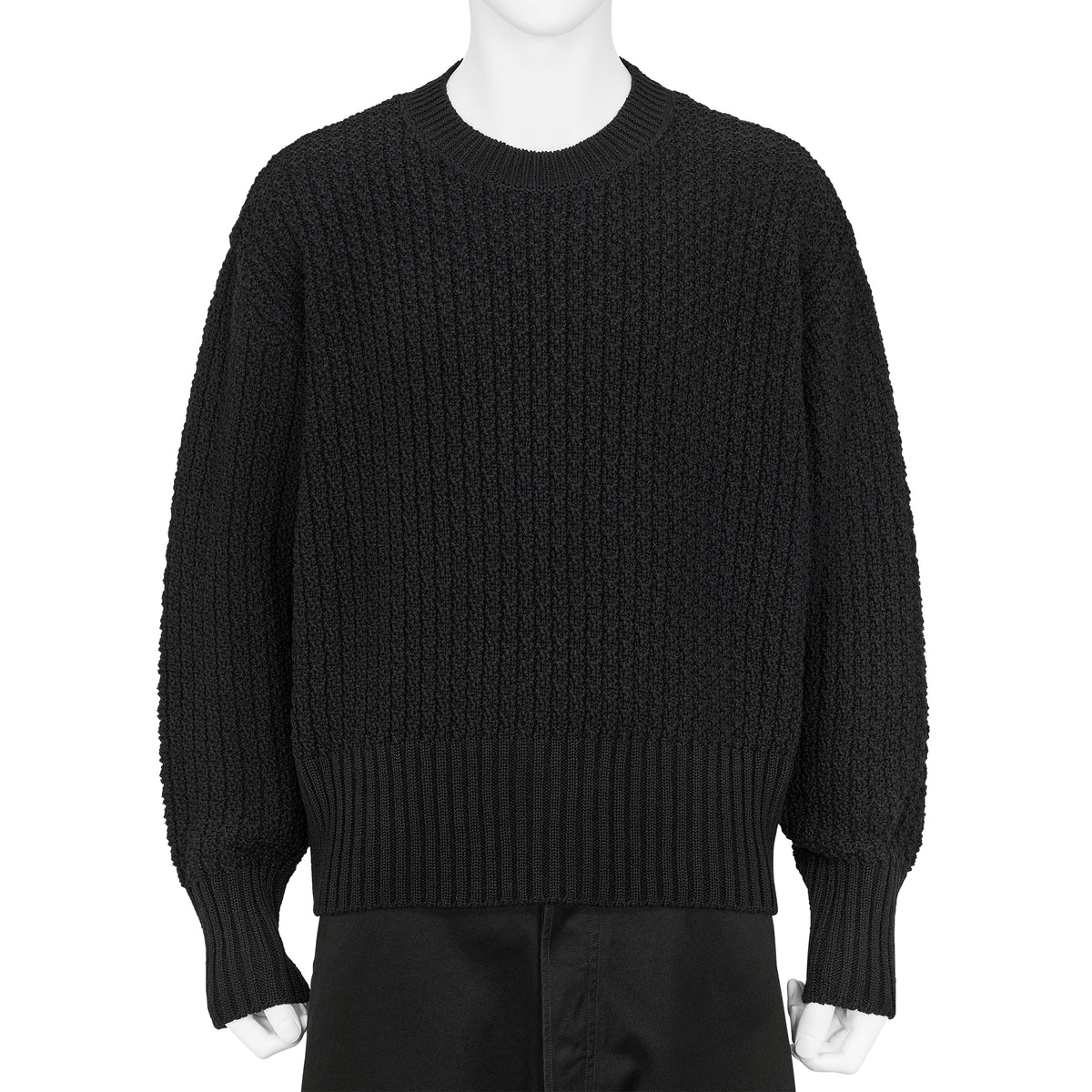 LOT.525 CREWNECK SWEATER BLACK