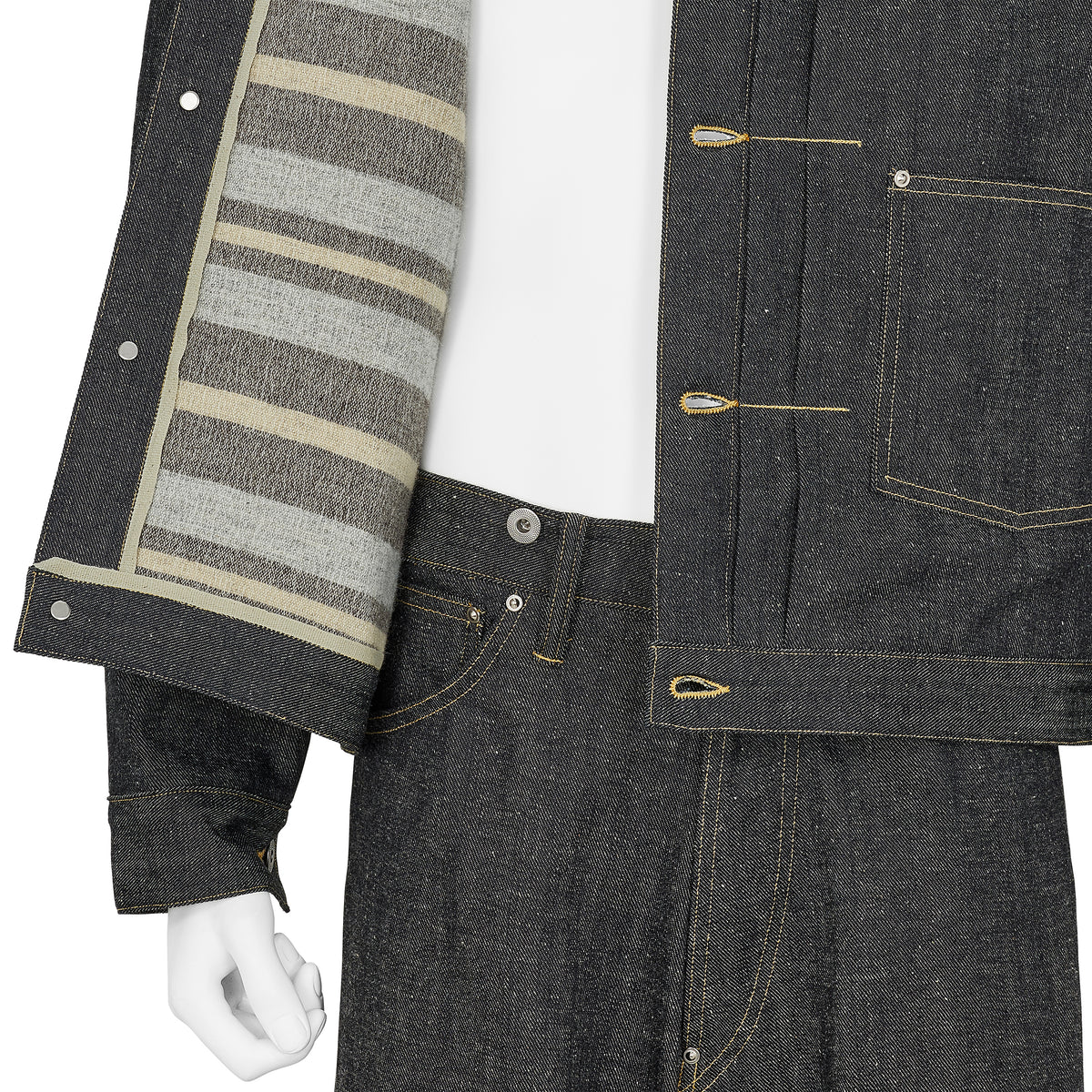 LOT.703 DENIM JACKET WITH BLANKET LINING C.1920's INDIGO