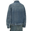 ZIP UP DENIM JACKET DAMAGED INDIGO