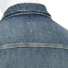 ZIP UP DENIM JACKET DAMAGED INDIGO