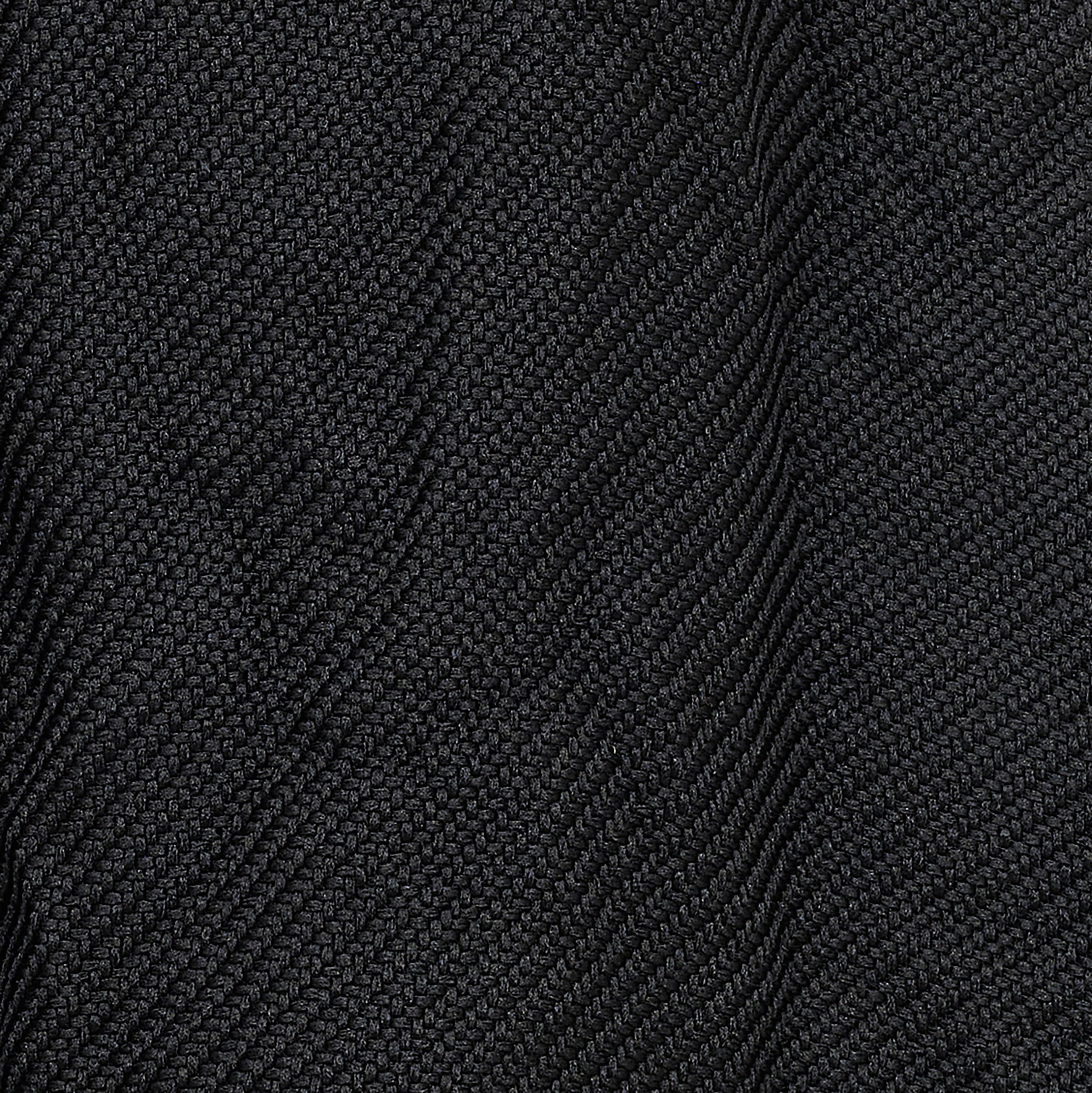DIAGONAL POLYESTER SHORTS BLACK