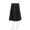 DIAGONAL POLYESTER SHORTS BLACK