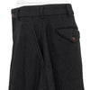 DIAGONAL POLYESTER SHORTS BLACK