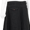 DIAGONAL POLYESTER SHORTS BLACK