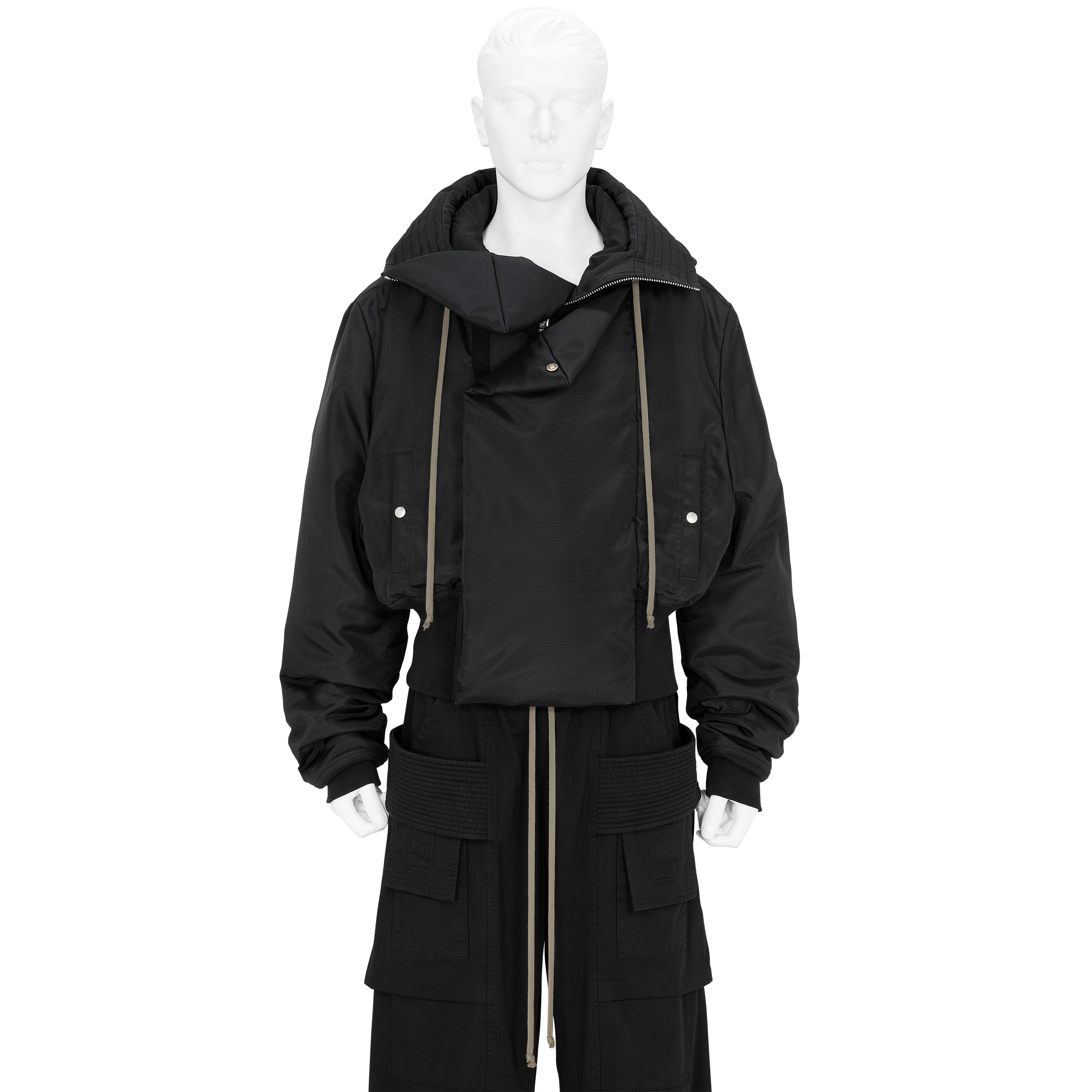 CROPPED ALICE PARKA BLACK - RICK OWENS DRKSHDW(リック オウエンス