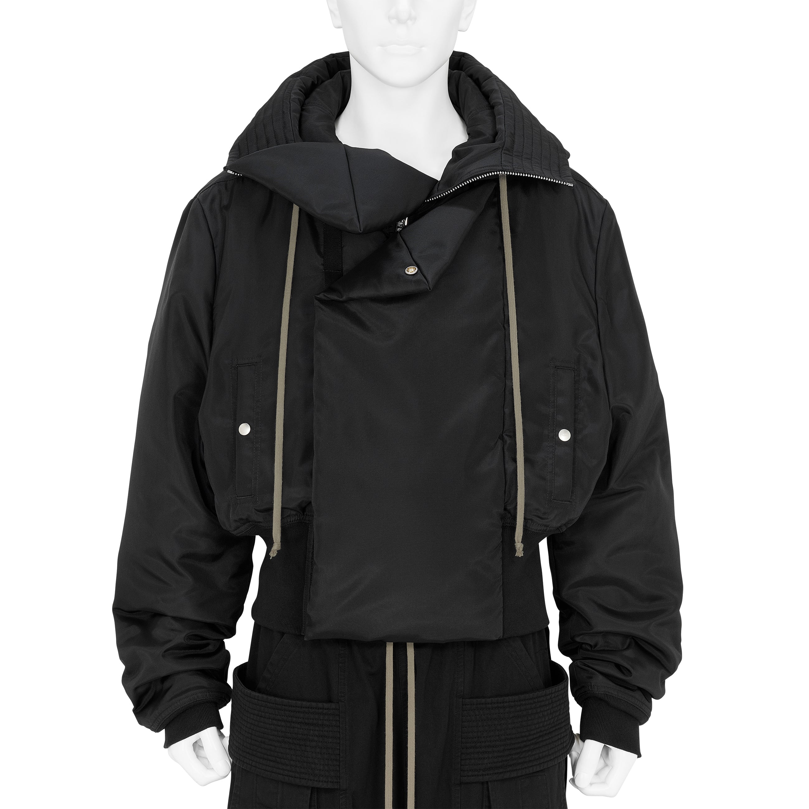 CROPPED ALICE PARKA BLACK - RICK OWENS DRKSHDW(リック オウエンス