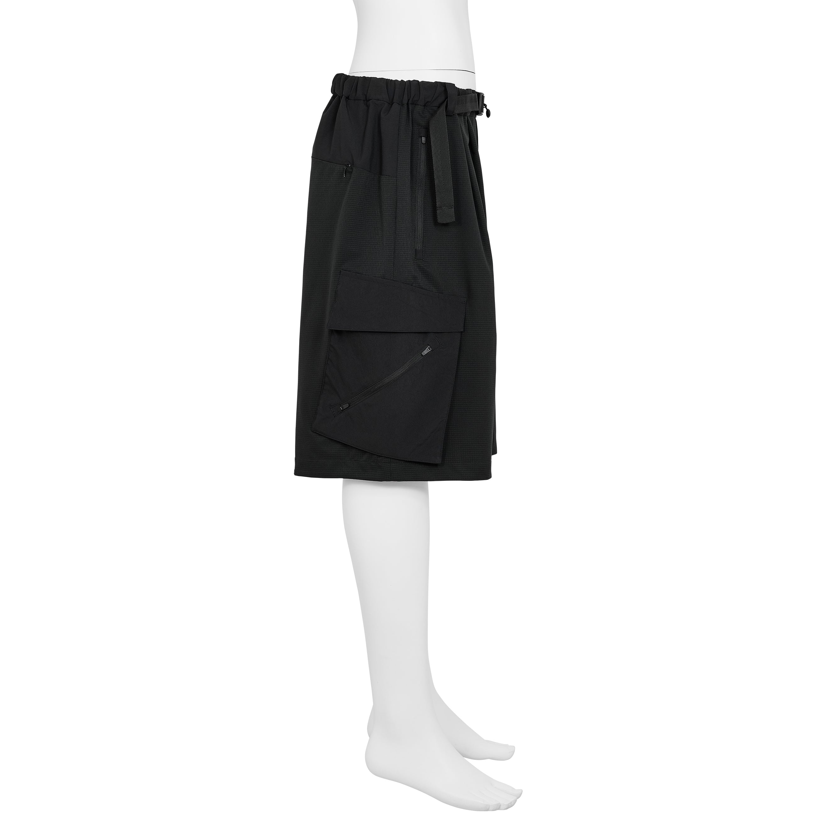 FUNCTIONAL CARGO POCKET SHORTS BLACK