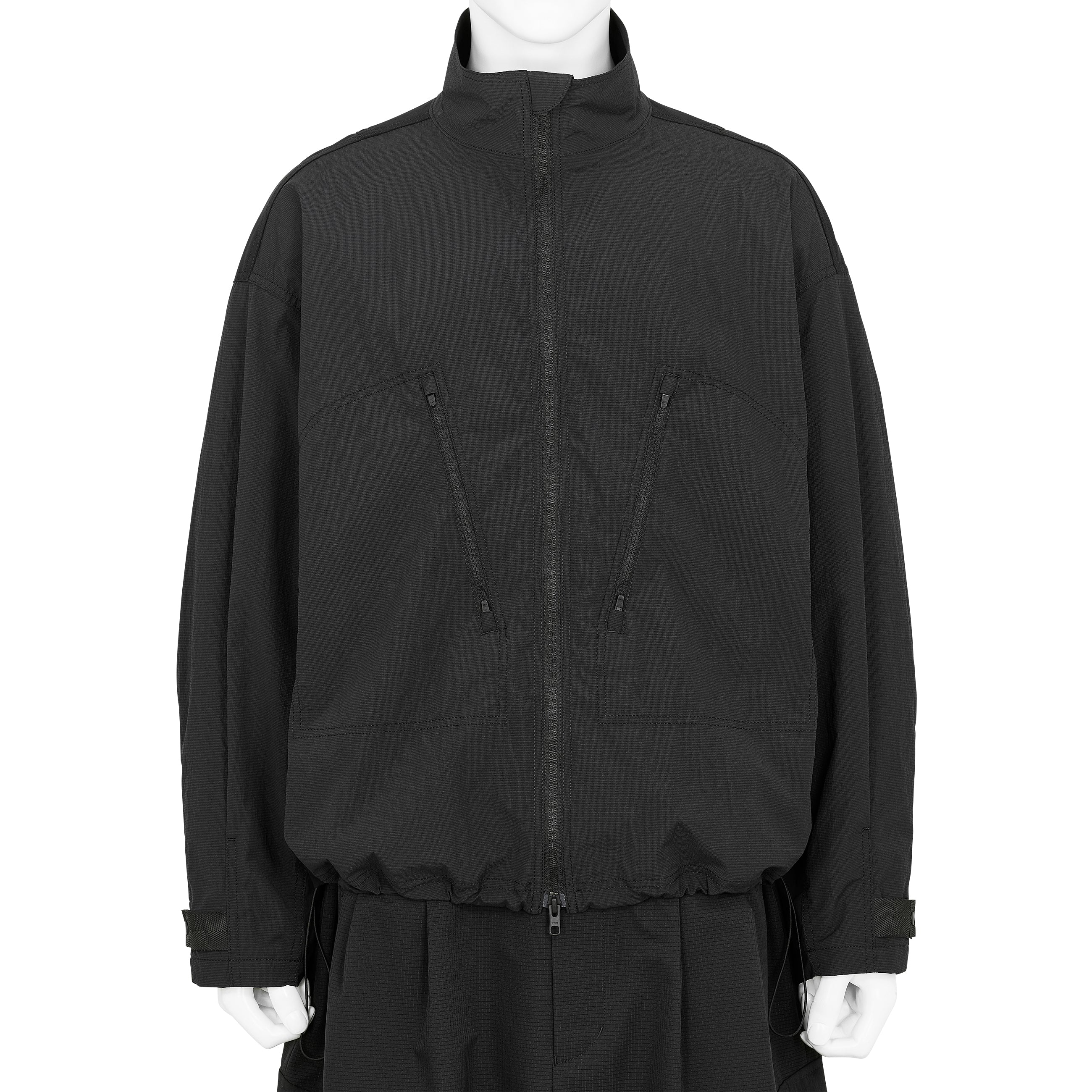 FUNCTIONAL STAND COLLAR BLOUSON BLACK