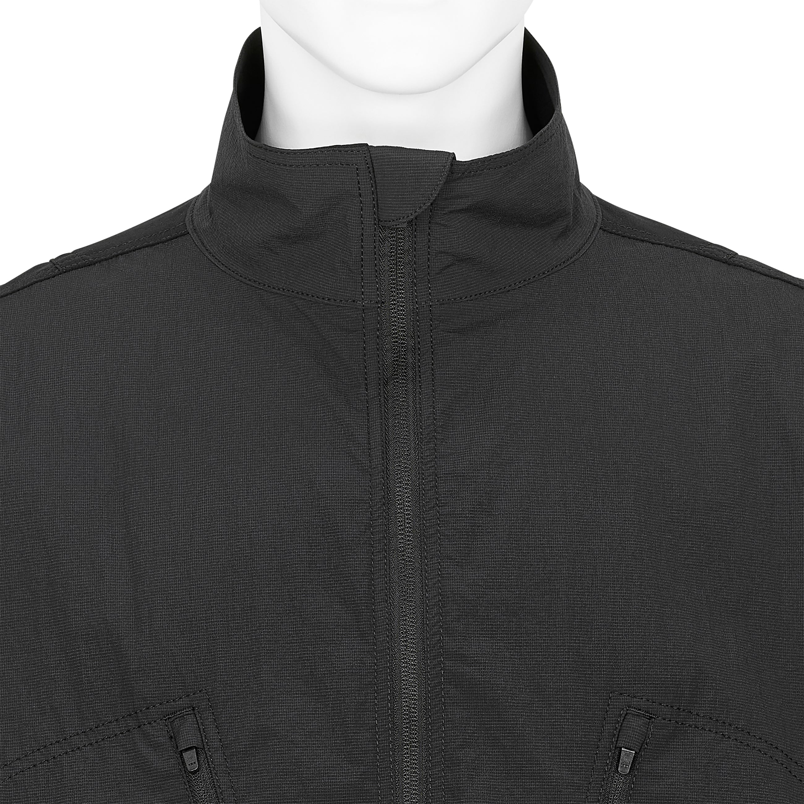 FUNCTIONAL STAND COLLAR BLOUSON BLACK