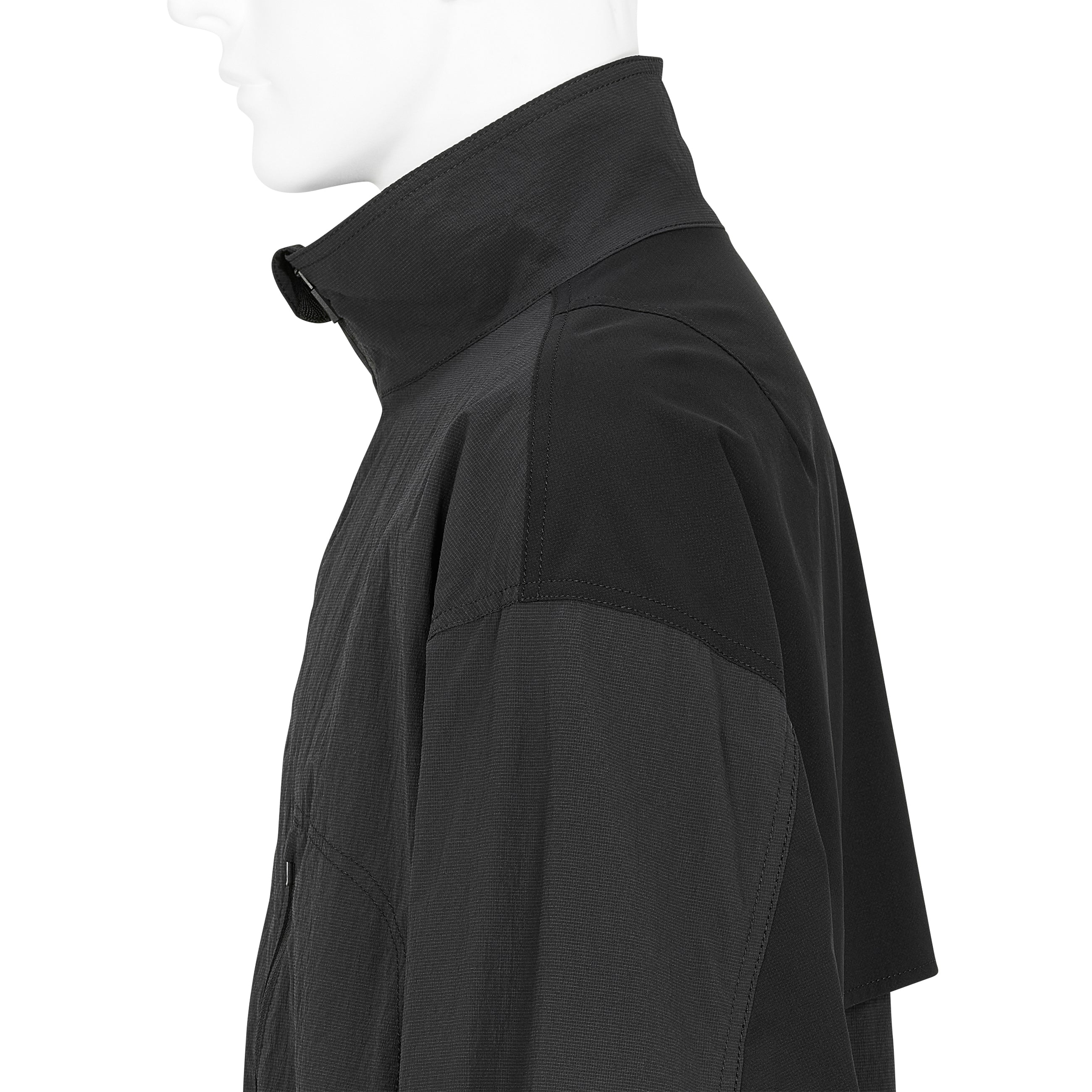 FUNCTIONAL STAND COLLAR BLOUSON BLACK
