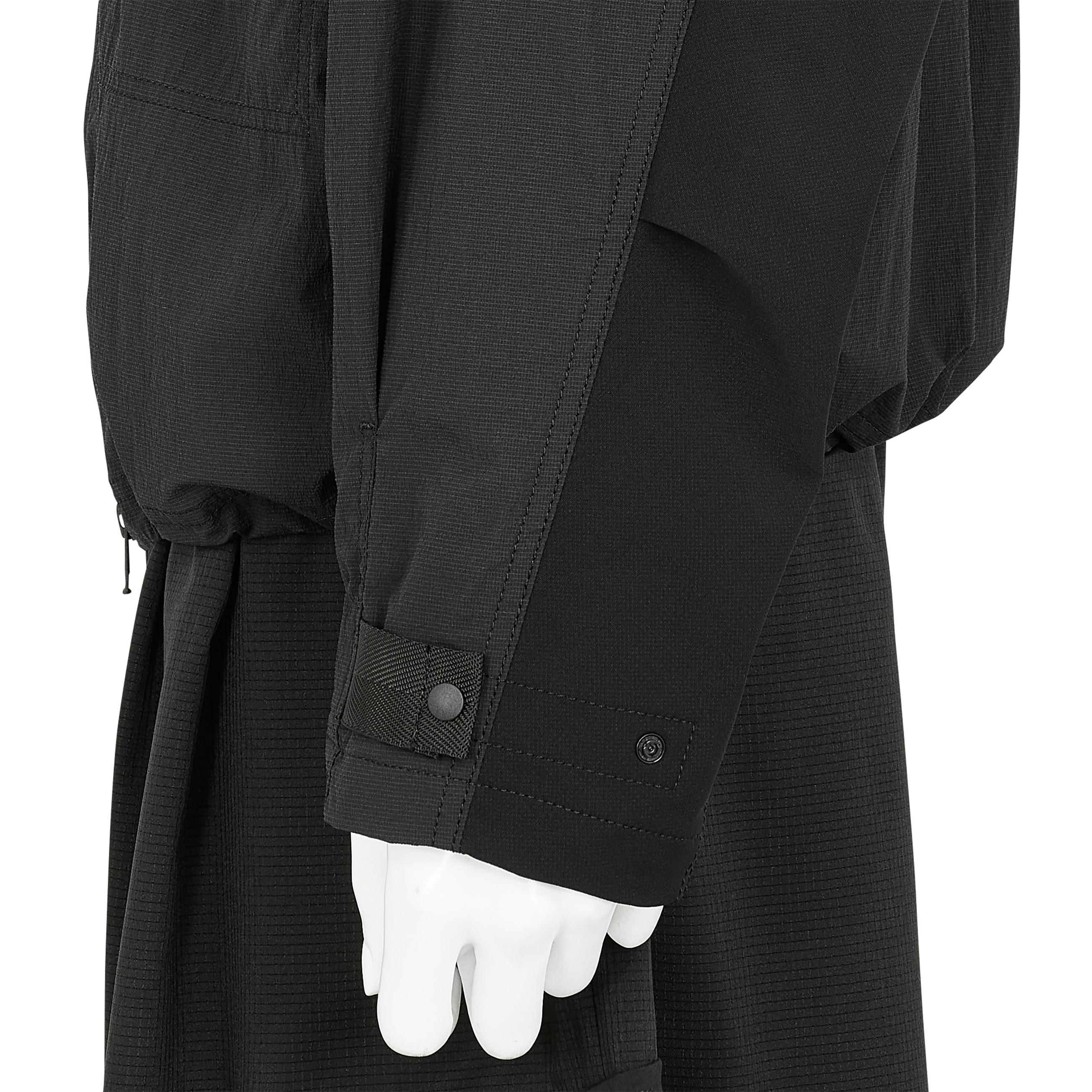 FUNCTIONAL STAND COLLAR BLOUSON BLACK