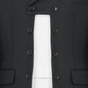 FRONT CUT WOOL DOUBLE JACKET BLACK