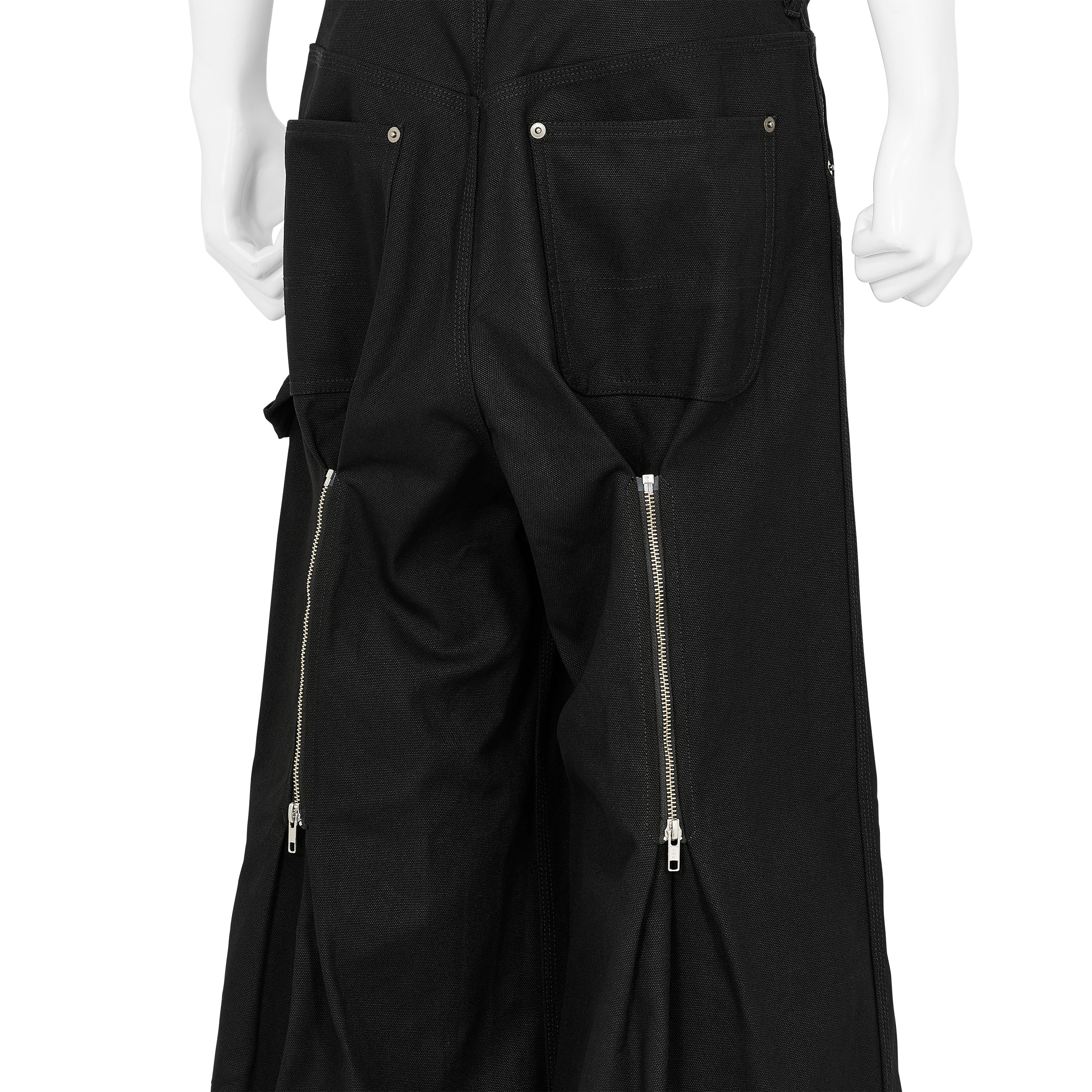 RED LABEL REVERSE BAGGY WORK PANTS BLACK