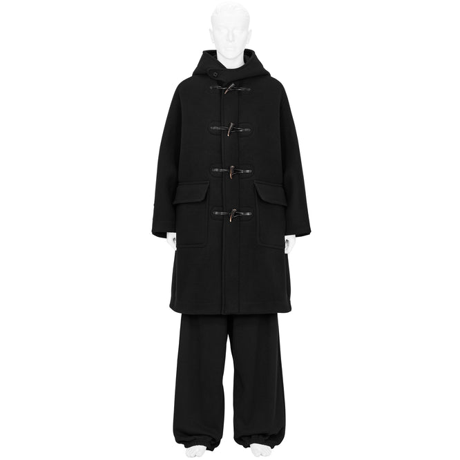 VINTAGE MODERN DUFFLE COAT BLACK