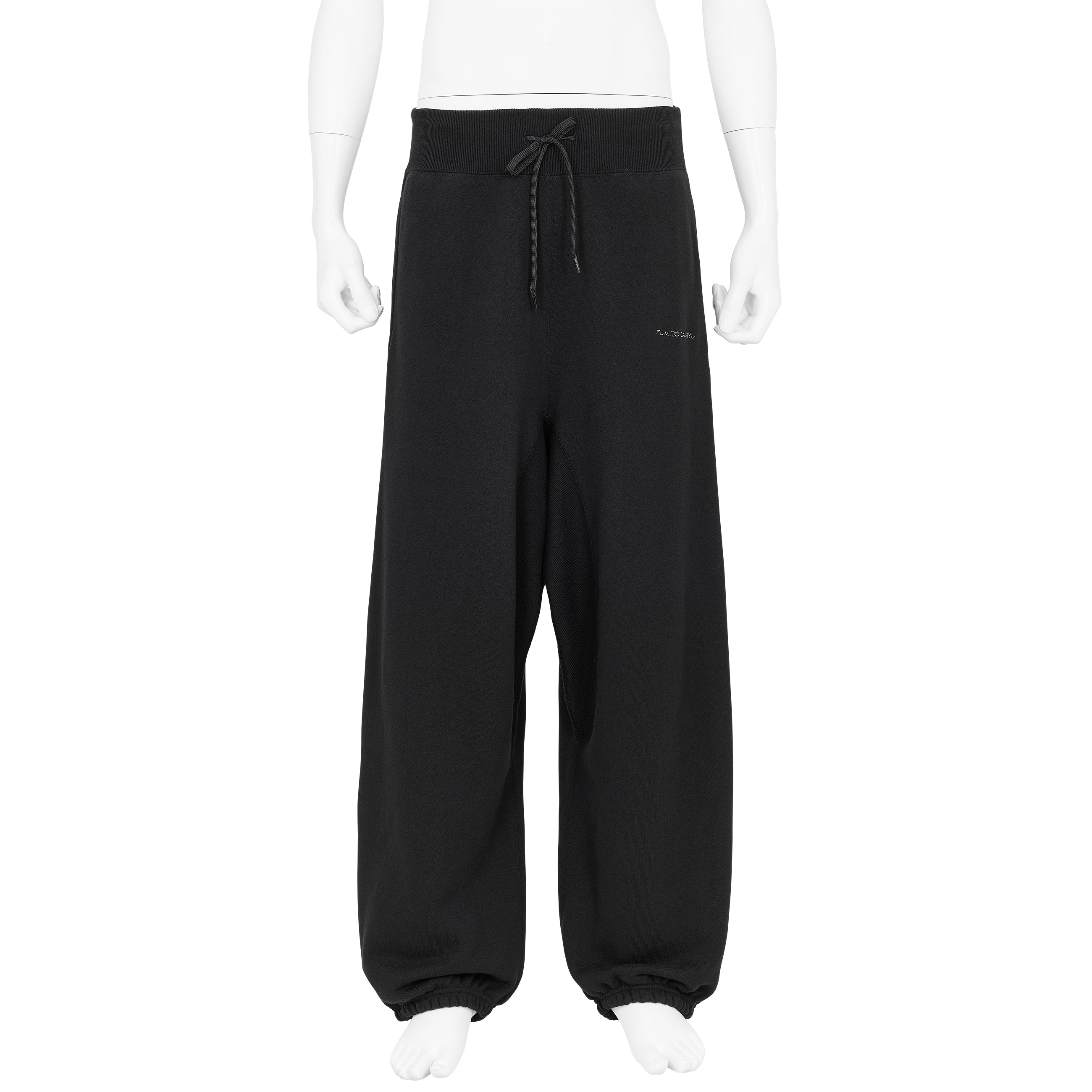 BAGGY SWEAT PANTS BLACK - FUMITO GANRYU(フミト ガンリュウ