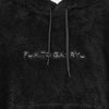 KIMONO BOA FLEECE HOODIE BLACK